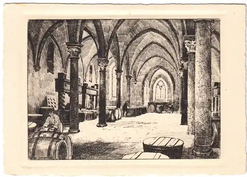 AK, Eltville a. Rhein, Kloster Eberbach, Das alte Kelterhaus, um 1950