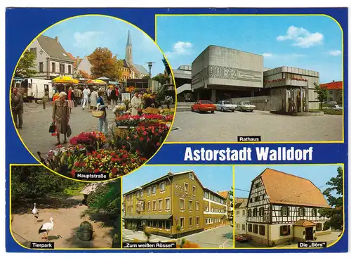 AK, Walldorf Baden, fünf Abb., um 1993