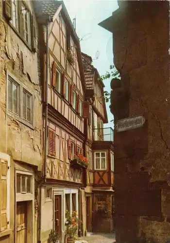 AK, Tauberbischofsheim Baden, Gasse, 1979