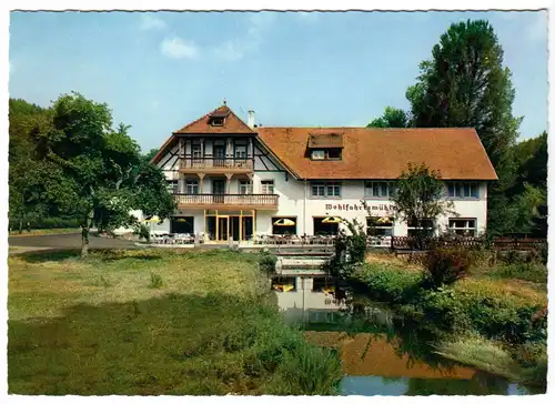 AK, Hardheim Odw., Gasthof zur Wohlfahrtsmühle, 1965