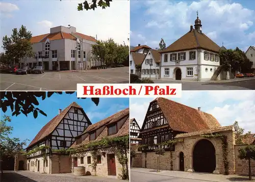 AK, Haßloch Pfalz, vier Abb., um 1995