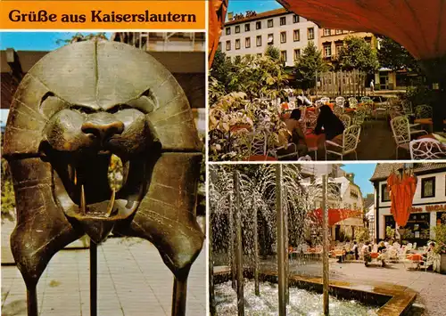 AK, Kaiserslautern, Schillerplatz,  drei Abb., um 1985