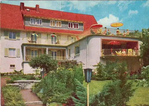 AK, Nidda - Bad Salzhausen, Sanatorium Bergfried Klinik, 1974