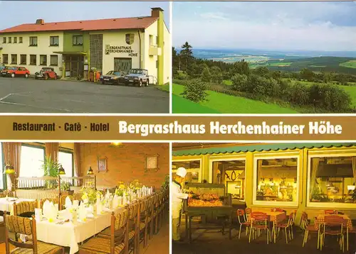 AK, Grebenhain OT Herchenhain, Beggasthaus Herchenhainer Höhe, vier Abb., 1980
