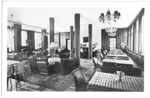 AK, Oberhof Thür. Wald, Ernst-Thälmann-Haus, Restaurant, Vers. 1, 1953