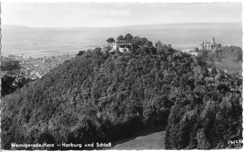 AK, Wernigerode Harz, Blick auf Harburg und Schloß, 1960