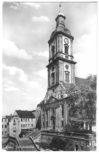 AK, Gera, Salvatorkirche, 1956