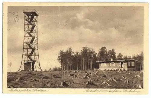 AK, Hahnenklee Oberharz, Aussichtsturm auf dem Bocksberg, 1930