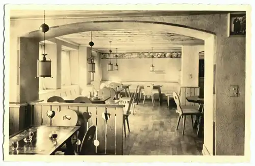 AK, Lindau Bodensee, Gastst. "Lieber Augustin", Sommerstube, um 1936