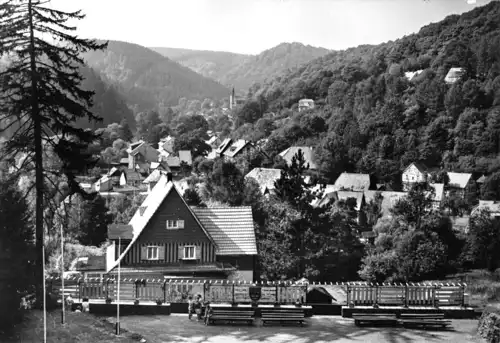 AK, Altenbrak Harz, Blick von der Waldbühne, 1978