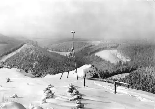 AK, Friedrichroda Thür. Wald, Winter a.d. Körnberg 1960