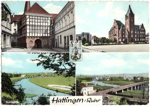 AK, Hattingen Ruhr, vier Abb., 1964