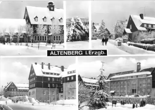 AK, Altenberg Erzgeb., fünf Winteransichten, 1977