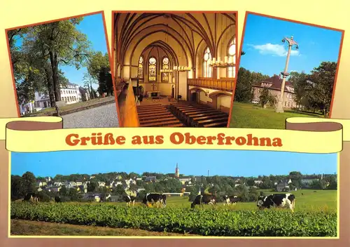 AK, Limbach-Oberfrohna, vier Abb., Version 2, um 1995