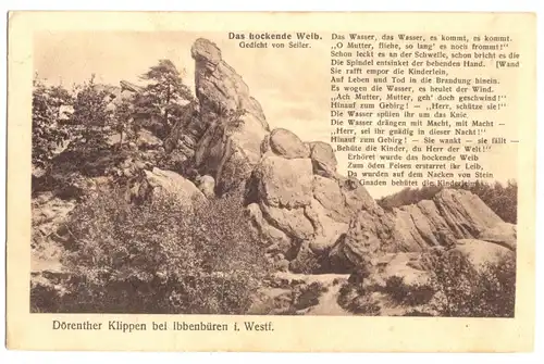 AK, Ibbenbüren Westf., Dörenther Klippen, 1931