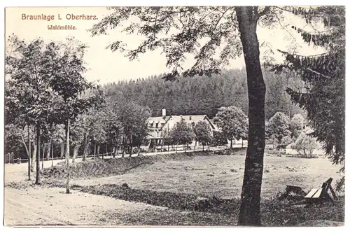 AK, Braunlage Harz, Waldmühle, 1910