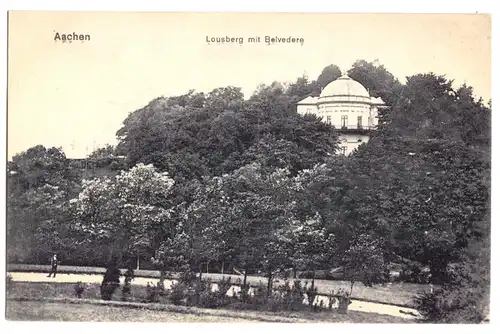 AK, Aachen, Lousberg mit Belvedere, 1917