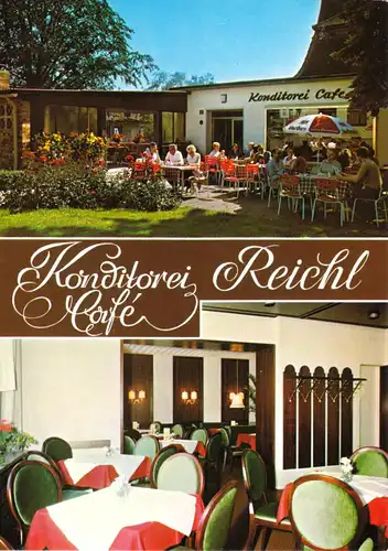 AK, Bad Steben, Konditorei - Café Reichl, zwei Abb., um 1980