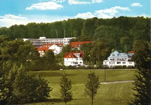 AK, Bad Salzhausen, Blick zum Sanatorium "Am Römerwall", um 1972
