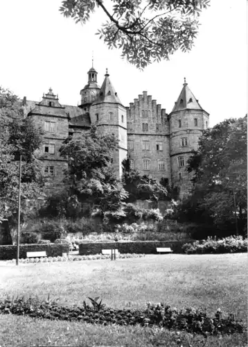 AK, Schleusingen, Blick zum Schloß Bertholdsburg, 1978