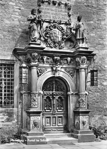 AK, Merseburg, Portal im Schloß, 1967