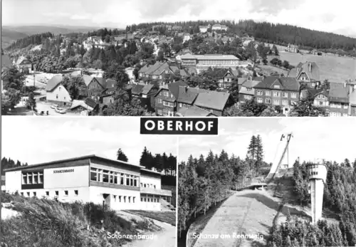 AK, Oberhof Thür. Wald, drei Abb., 1969