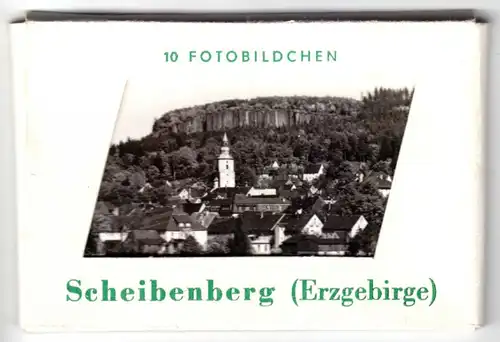 Mäppchen mit 9 kleinen Fotos, Scheibenberg Erzgeb., 1977