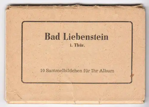 Mäppchen mit 10 kleinen Fotos, Bad Liebenstein Thür., Format: 9 x 6 cm