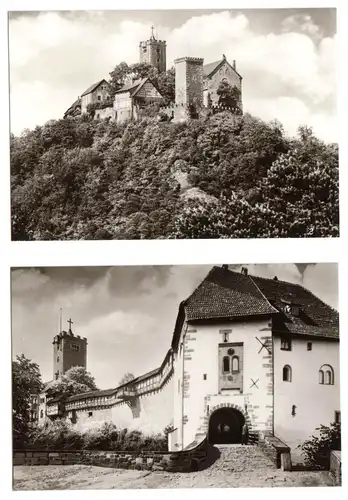 Mäppchen mit 10 kleinen Fotos, Eisenach, Wartburg, Format: 10,5 x 7,2 cm
