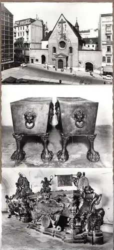 Leporello-Mäppchen mit 10 kleinen Fotos, Wien, Kaisergruft, Form.: 10,5 x 7,5 cm