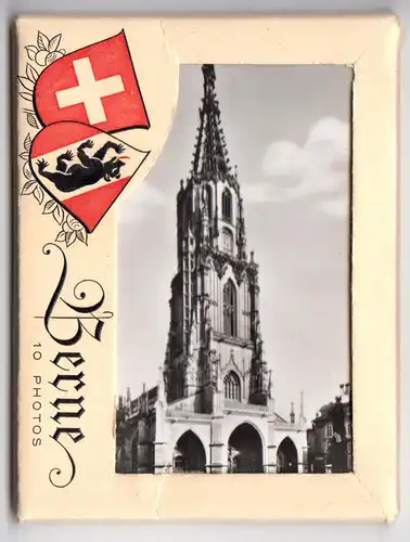 Mäppchen mit 10 kleinen Fotos, Bern, Format:  9 x 7 cm