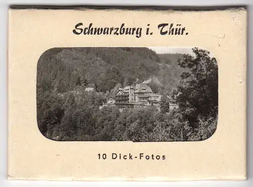Mäppchen mit 10 kleinen Fotos, Schwarzburg Thür., Format: 8,9 x 6,2 cm