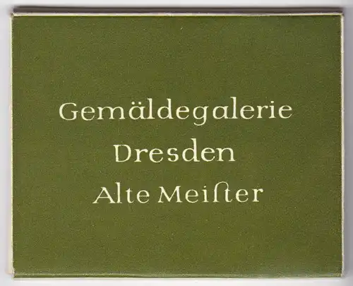 Mäppchen mit 12 kleinen Fotos, Dresden, Galerie Alte Meister , Format: 9 x 7 cm