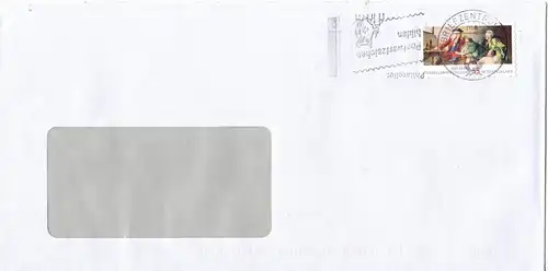 Bedarfsbrief, Michel-Nr.: BRD 2816 EF mit kopfstehendem Werbestempeleinsatz