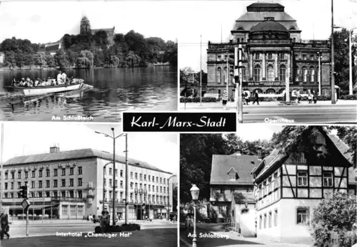 AK, Karl-Marx-Stadt, vier Abb., 1973