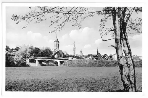 AK, Waiblingen, Teilansicht, um 1958