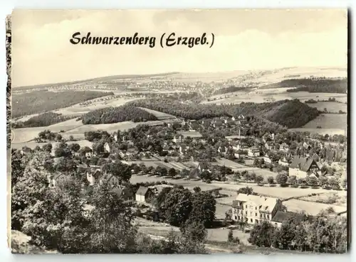 Mäppchen mit 8 [3+5] kleinen Fotos, Schwarzenberg Erzgeb.,1978