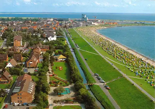 AK, Büsum, Teilansicht, Blick vom Hochhaus, 1997