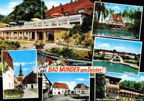 AK, Bad Münder am Deister, sechs Abb., gestaltet, 1991