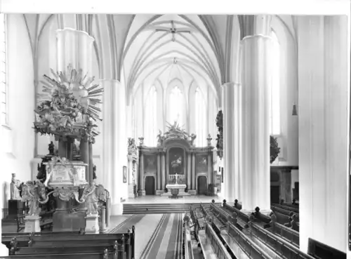 AK, Berlin Mitte, St. Marien Kirche, Innenansicht mit Kanzel, 1973