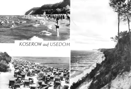 AK, Koserow auf Usedom, drei Abb., 1978