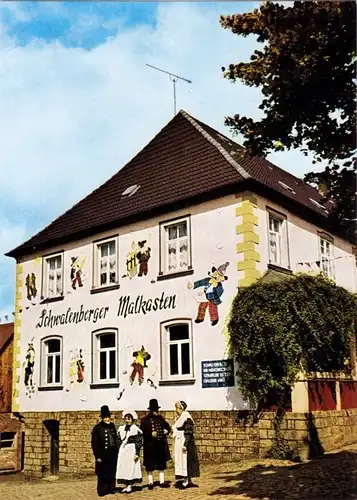 AK, Schieder - Schwalenberg, Gaststätte Schwalenberger Malkasten, 1977