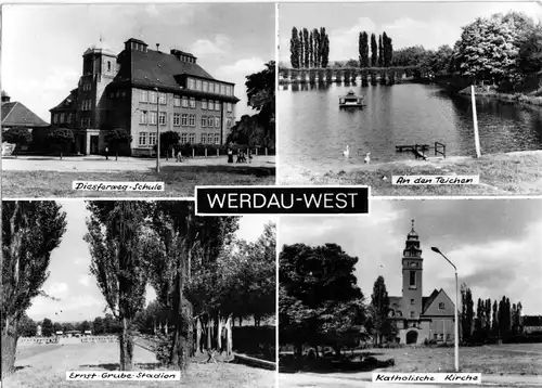 AK, Werdau - West, vier Abb., 1968