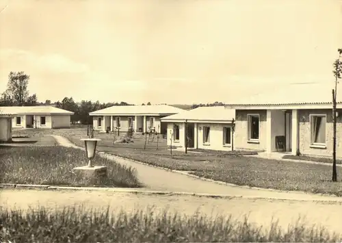 AK, Ostseebad Boltenhagen, FDGB-Urlauberdorf, Bungalows, Version 1, 1963