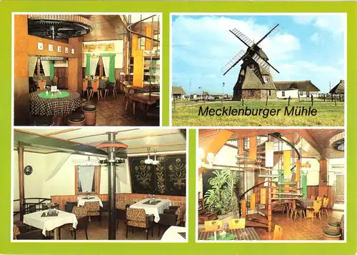 AK, Dorf Mecklenburg, Kr. Wismar, Gaststätte "Mecklenburger Mühle", vier Abb.