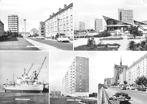 AK, Rostock, fünf Abb., 1974