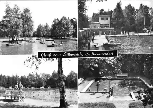 AK, Seifhennersdorf Oberlausitz, Silberteich, vier Abb., 1968