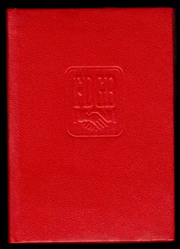 FDGB-Ausweis, mit vielen Beitrags- und Spendenmarken, 1981-1990