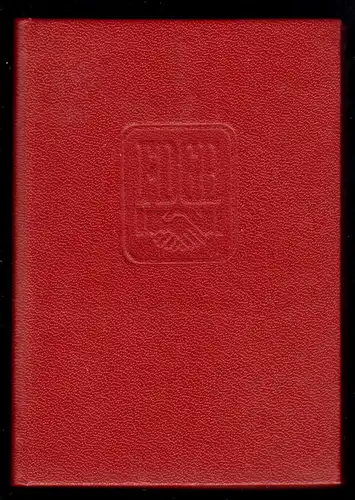 FDGB-Ausweis, mit vielen Beitrags- und Spendenmarken, 1971- 1980