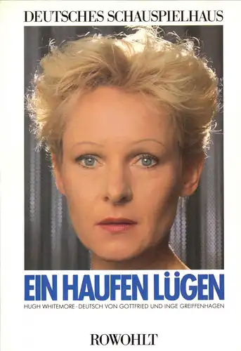 Programmbuch d. Deutschen Schauspielhauses Hamburg, Ein Haufen Lügen, 1985